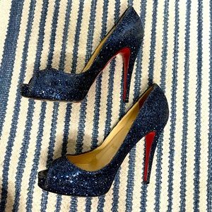 Glitter Louboutin very Prive 120 size 38. Good condition